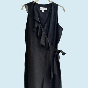 Sara Campbell Black Wrap Around Dress  Sz 12